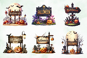 Halloween Sign Board Sublimation Png, an Illustration by Creative Art (Thumbnail 3 of 4)