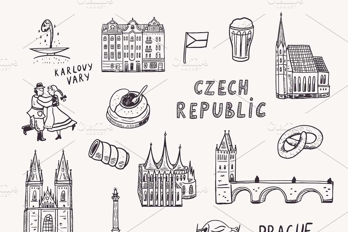 Czech Republic Map, an Illustration by GooseFrol (Photo 5 of 9)
