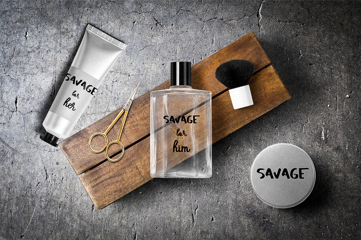 SAVAGE duo script font preview 5