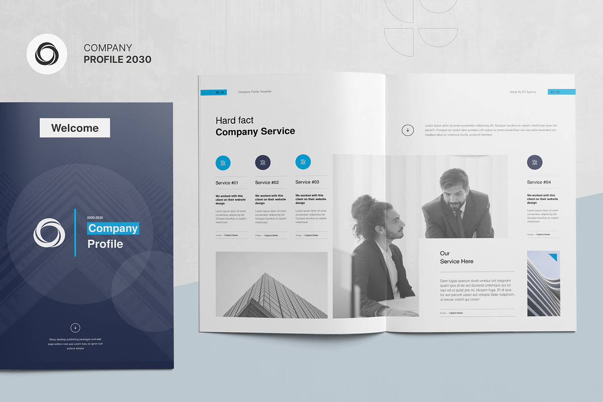 Company Profile | CANVA, a Brochure Template by KreateTribe (Photo 7 of 11)