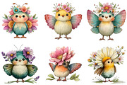 Whimsical Spring Butterfly Clipart, an Illustration by DreamArtGraphic (Thumbnail 5 of 5)