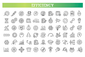 Productivity and efficiency line, a Finance Illustration by Tettygreen