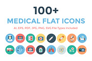 100+ Medical Flat Icons, an Emoji Icon by Creative Stall (Thumbnail 1 of 4)