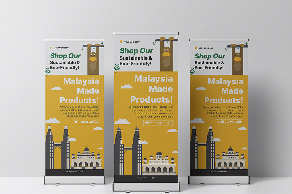 E-Commerce Roll Up Banner, a Print Template by Esensifiksi.studio (Photo 3 of 3)