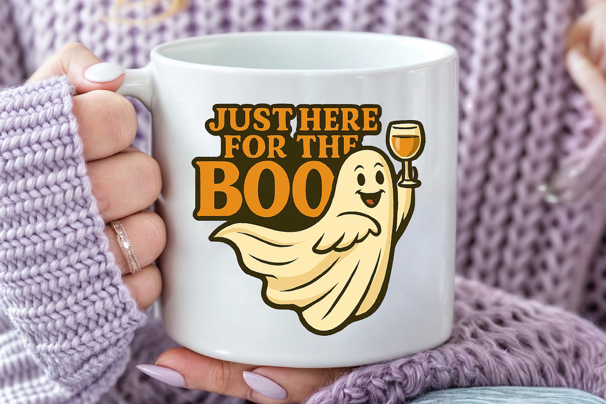 Just Here for the Boo PNG, an Illustration by Craft Nest (Photo 5 of 6)
