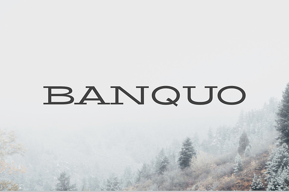 Banquo Serif Font Family preview 8