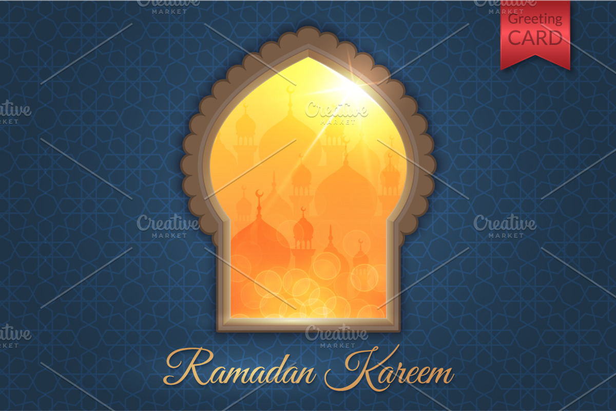 Ramadan Kareem Greeting Cards, a Decorative Illustration by Lianella's Shop (Photo 1 of 2)