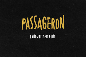 Passageron Handwritten Font