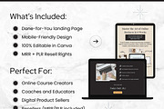 Launch a Course Canva Website, a Landing Page Template by Digital Content Mix (Thumbnail 2 of 6)