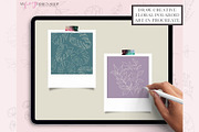 Procreate Floral Line Art Stamp Set, a Brush Add-On by My Fancy Design Shop (Thumbnail 6 of 10)