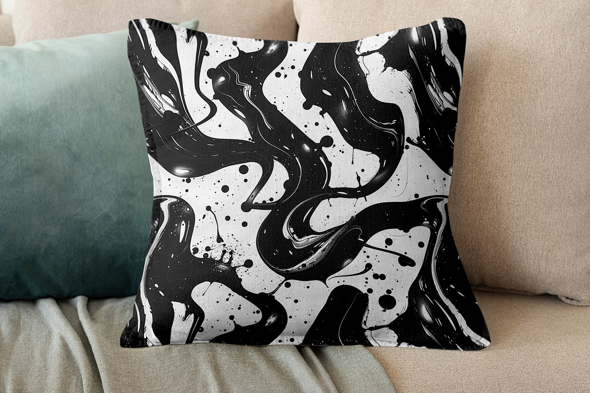 ABSTRACT LIQUID Seamless Pattern, a Pattern Graphic by AYAKA Studio Co. (Photo 4 of 9)