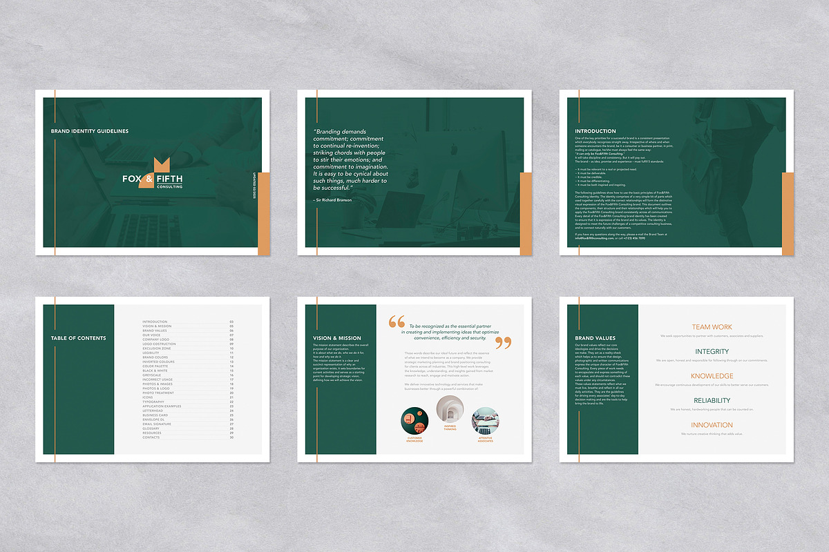 Brand Identity Guidelines Template, a Brochure Template by Andre28 (Photo 3 of 7)