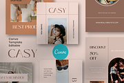 Casy Fashion - Canva Instagram, a Social Media Template by Inkofert (Thumbnail 1 of 11)