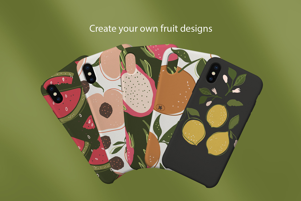 Summer fruits. Big graphic set., an Illustration by ClipArtRoom (Photo 3 of 8)