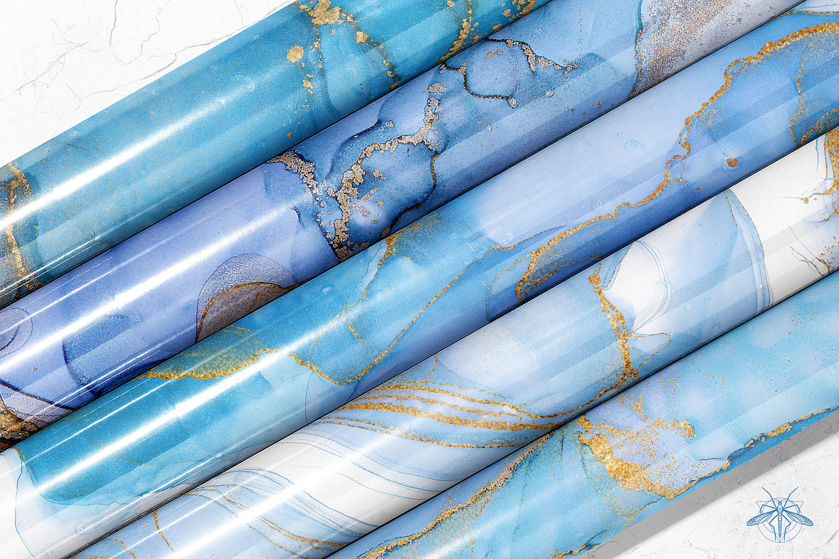 MAGIC WINTER | Ink backgrounds set, a Decorative Illustration by Tanya Vollar (Photo 7 of 12)