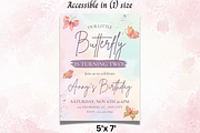 Butterfly Birthday Card Template!, a Print Template by TheSimplySereneShop (Thumbnail 3 of 6)