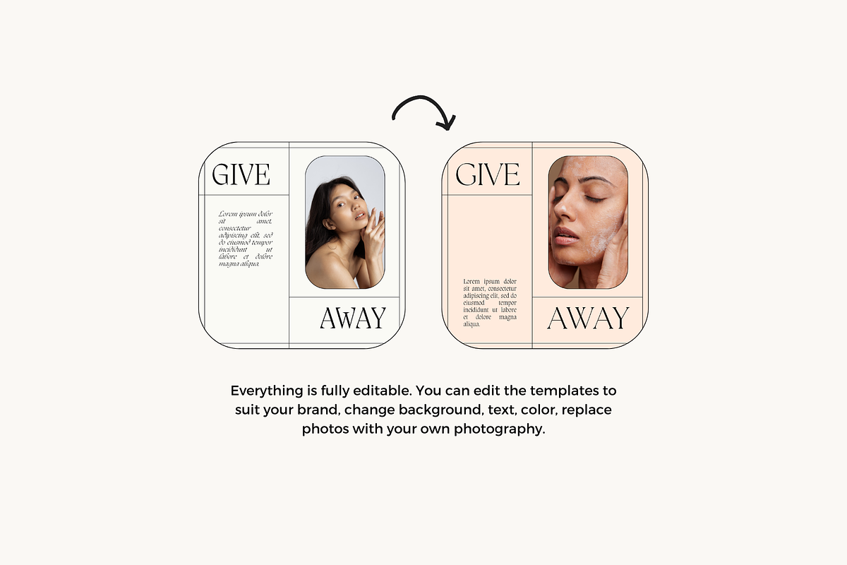 Skincare Instagram Post Templates, a Social Media Template by marmaries (Photo 5 of 6)