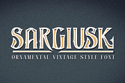 Sargiusk - Vintage Font, a Serif Font by ivan_artnivora (Thumbnail 1 of 4)