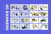Creative Business Banners, a Person Illustration by PureSolution (Thumbnail 1 of 12)