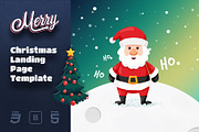 Merry Christmas Landing Page, a Landing Page Template by ProfMe Themes (Thumbnail 1 of 2)