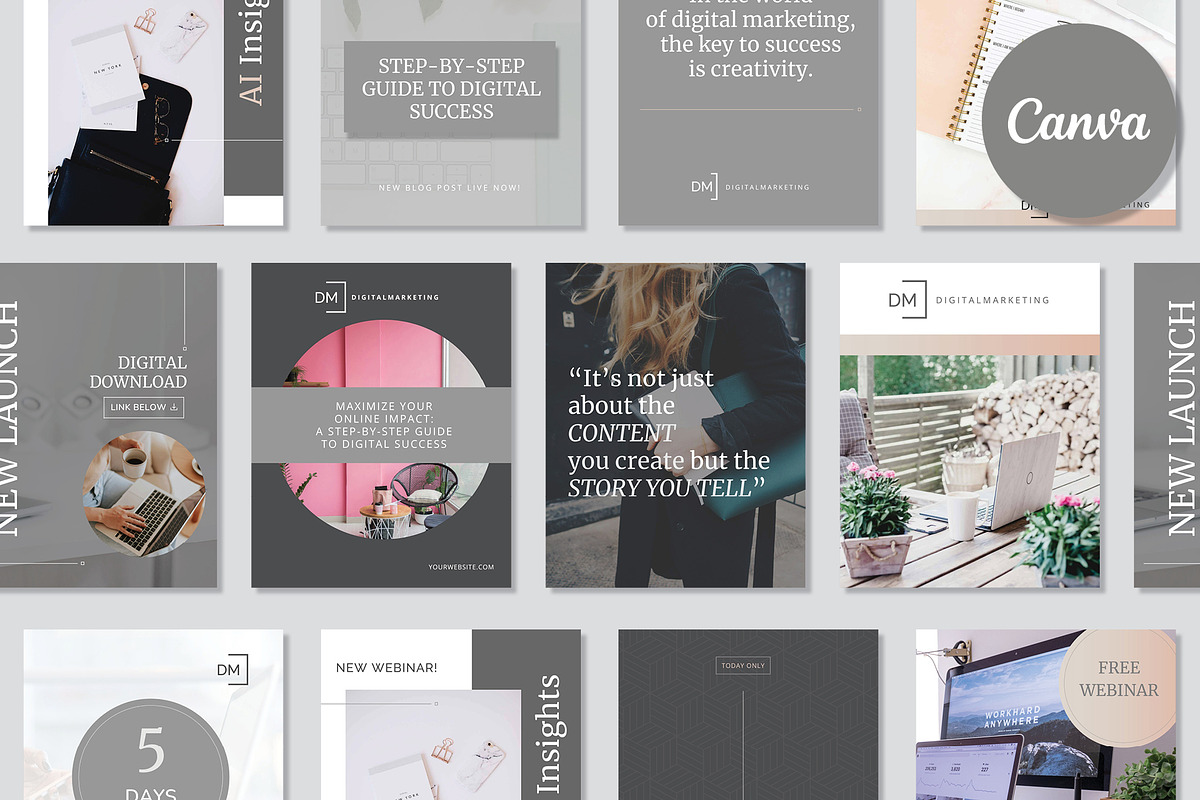 The Soft Launch Kit | Canva, a Social Media Template by Unravel (Photo 3 of 7)