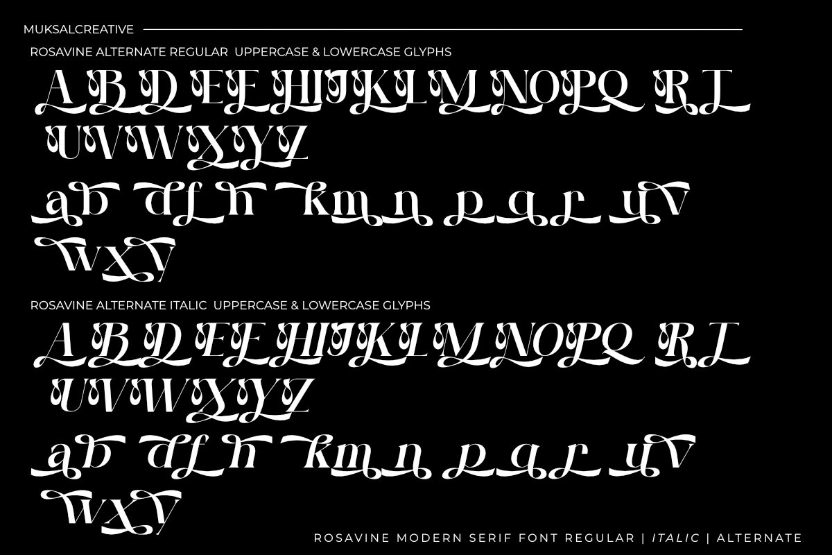 Rosavine, a Serif Font by Muksal Creative (Photo 9 of 10)