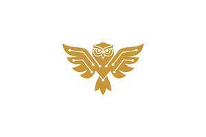 Tech Owl logo, a Branding & Logo Template by Graphic_Maker_Bogura
