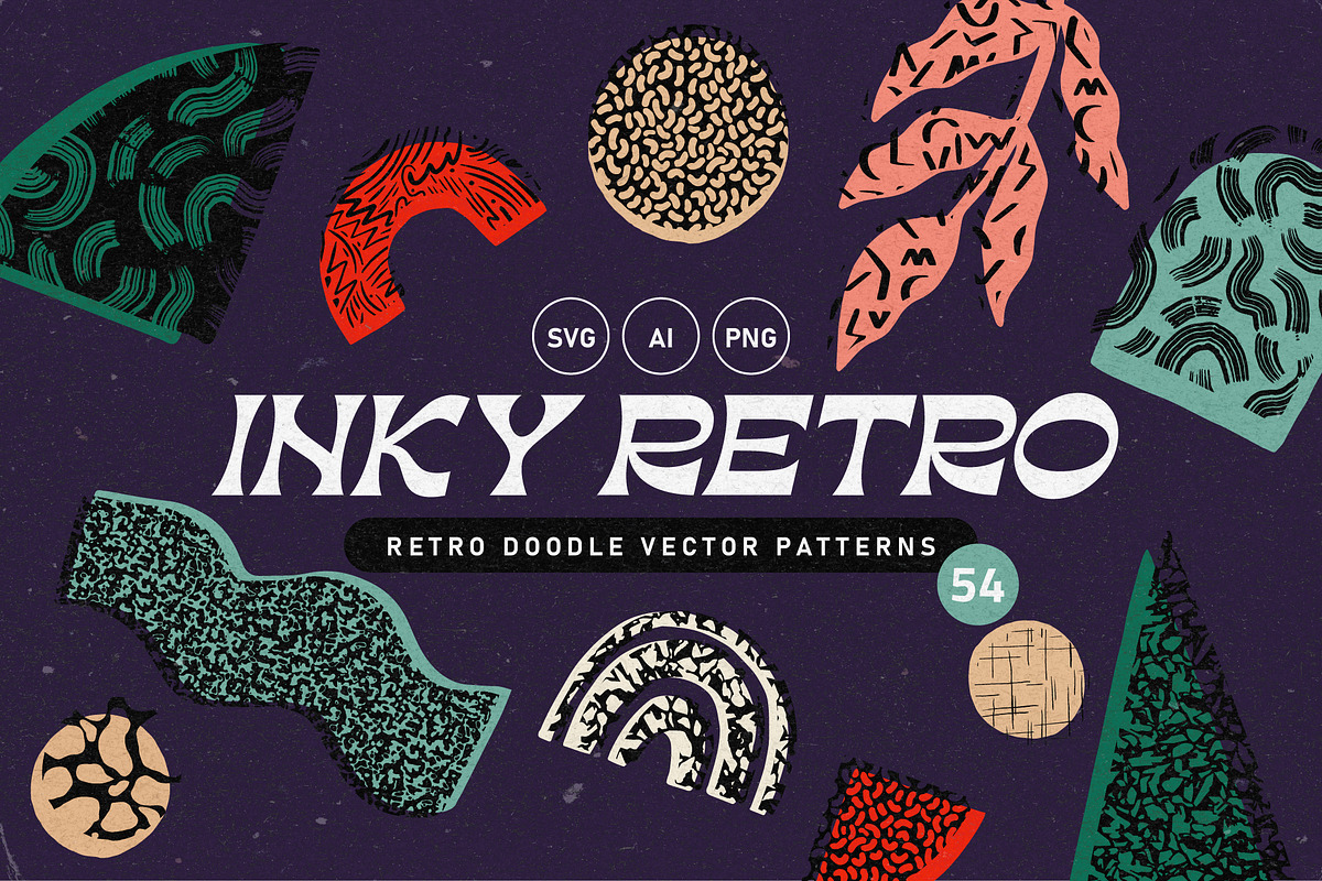 80s Doodles Vector Texture &Patterns, a Pattern Graphic by angelainthefields (Photo 1 of 7)
