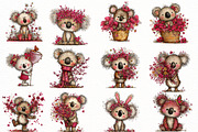 Whimsical spring koala Clipart, an Illustration by Designworld (Thumbnail 2 of 7)
