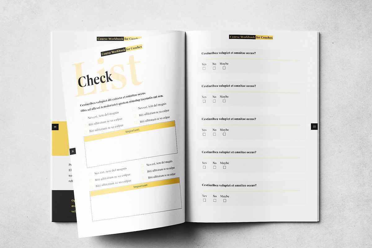Course Workbook Print Layout, a Brochure Template by Grkic Creative (Photo 12 of 13)