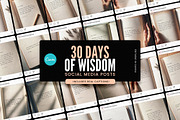 30 Days of Wisdom Social Media Posts, a Social Media Template by AndrewPixel (Thumbnail 1 of 11)