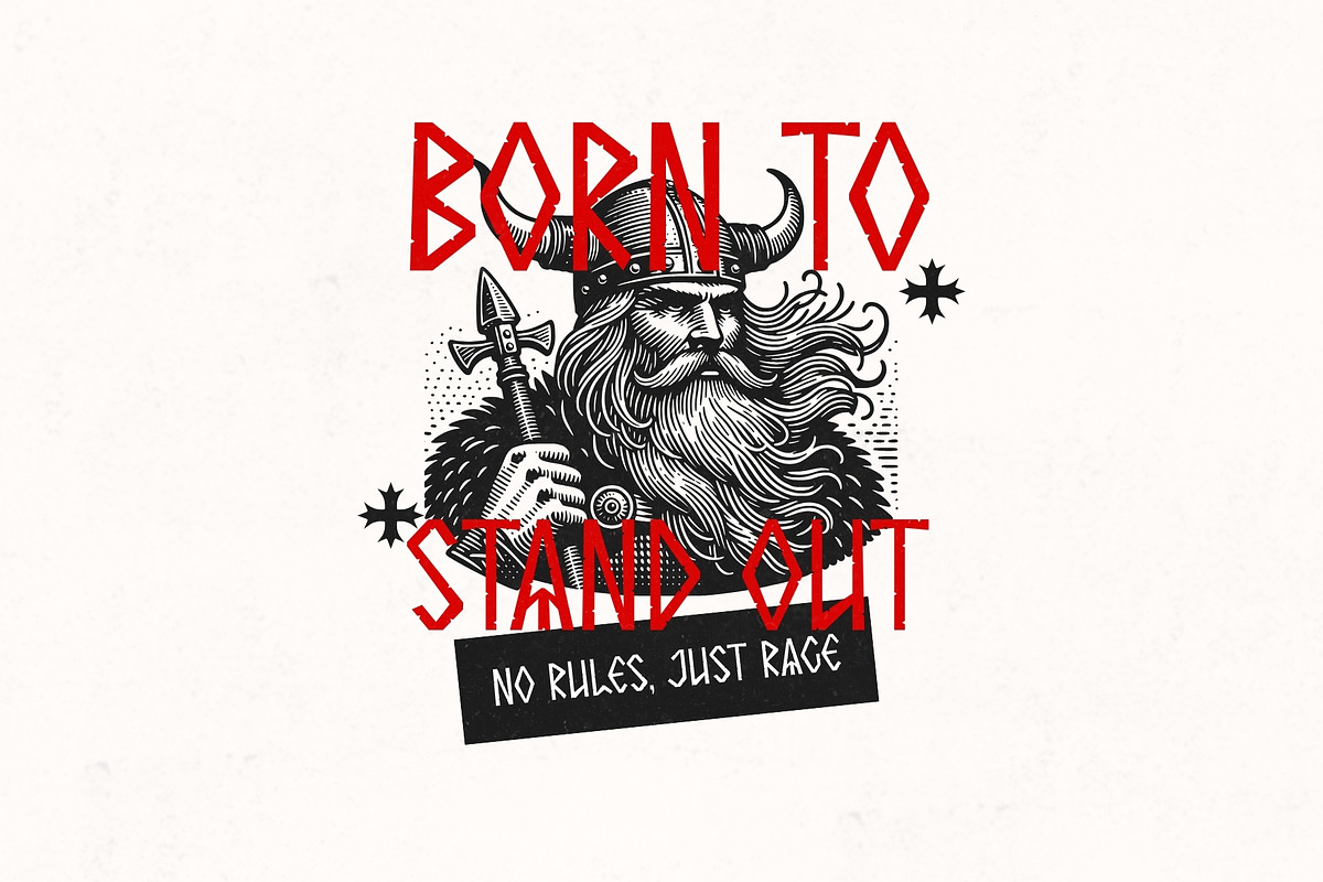 Nordic Omen - Ancient Rune Typeface, a Sans Serif Font by HipFonts (Photo 9 of 9)