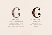 Ciera watercolor svg font & florals, a Script Font by Angele Kamp (Thumbnail 3 of 10)