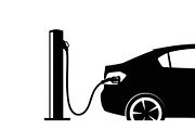 Electric Vehicle Charging Silhouette, a Graphic by musafir_fashion (Thumbnail 11 of 22)