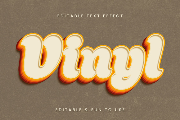 Retro Chunky Layered Text Effect