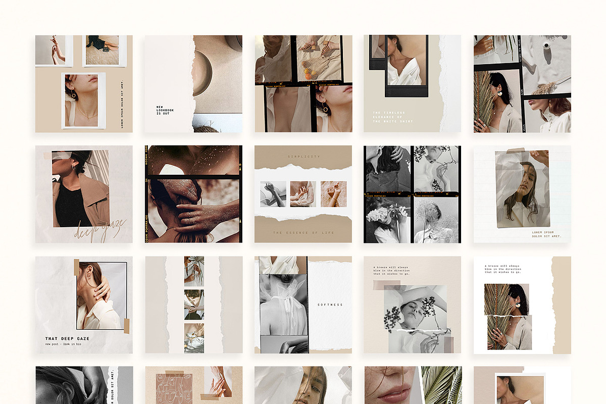 Paper and Film Social Kit, a Social Media Template by Sparrow & Snow (Photo 3 of 12)