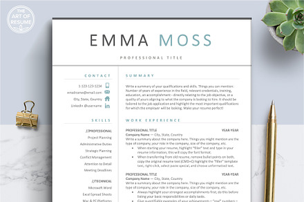 Modern Resume Template (5-Page)