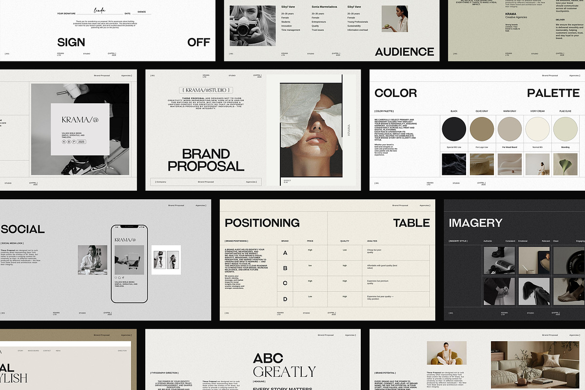 Brand Proposal Template, a Presentation Template by Studio Elevate (Photo 2 of 13)