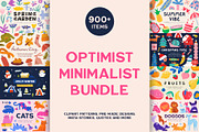 Optimist Minimalist Bundle, an Illustration by katieromanoff_art (Thumbnail 1 of 9)