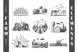 9 Farm Logos Templates Vol.1