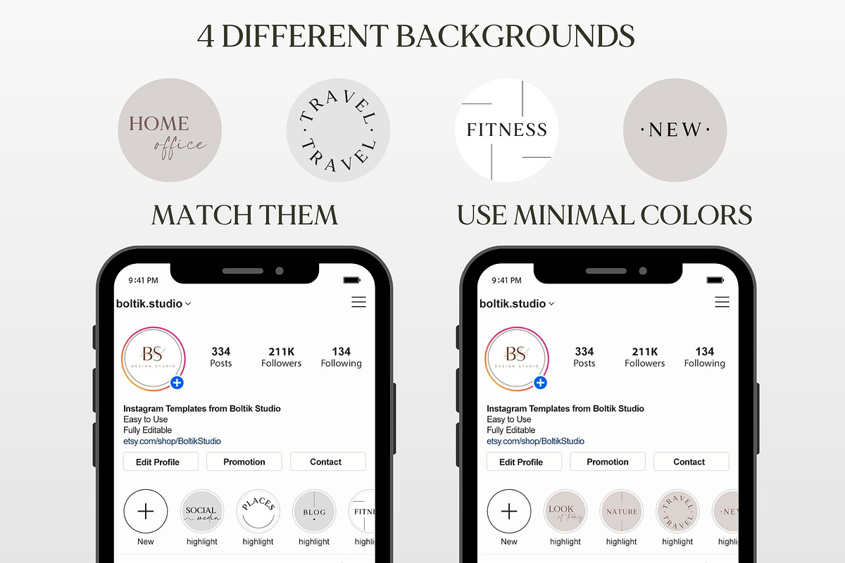Beige Instagram Highlight Covers, a Social Media Template by Boltik Studio (Photo 2 of 8)