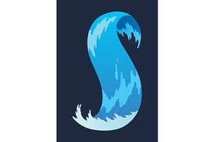 Water splashe. Fluid flow, an Illustration by Things for designers