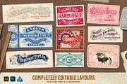 Nostalgic Font and Label Collection, a Graphic by Heritage Type Co. (Thumbnail 3 of 14)