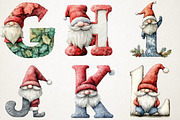 Christmas Gnomes Alphabet Png Clipar, an Illustration by RobertsArt (Thumbnail 3 of 7)