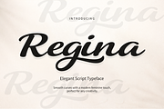 Regina, a Script Font by cocodesign (Thumbnail 1 of 7)