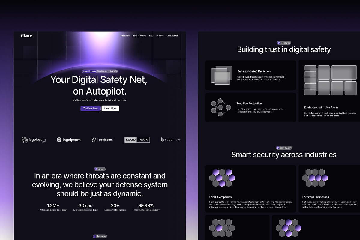 AI Cyber Security Framer Template preview 2