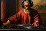 Renaissance DJs. 30 images, a Person Illustration by Handmadefont (Thumbnail 2 of 10)