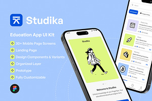 Studika - Education App UI KIT, an UI Kit Template by restiyathena