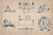 70 Vintage Christmas Illustrations, a Seasonal Illustration by Mr Vintage (Thumbnail 7 of 9)