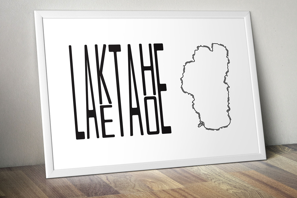 Lake Tahoe Wall Art Print, a Decorative Illustration by DigitalDesignsLaura (Photo 2 of 2)